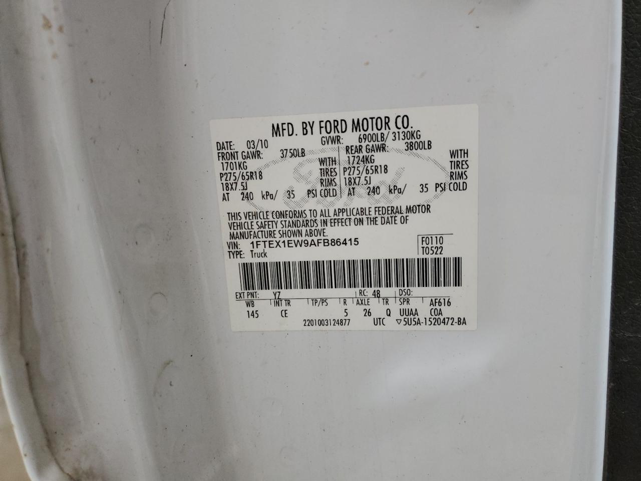 Ford F-150 Super Cab Image 10