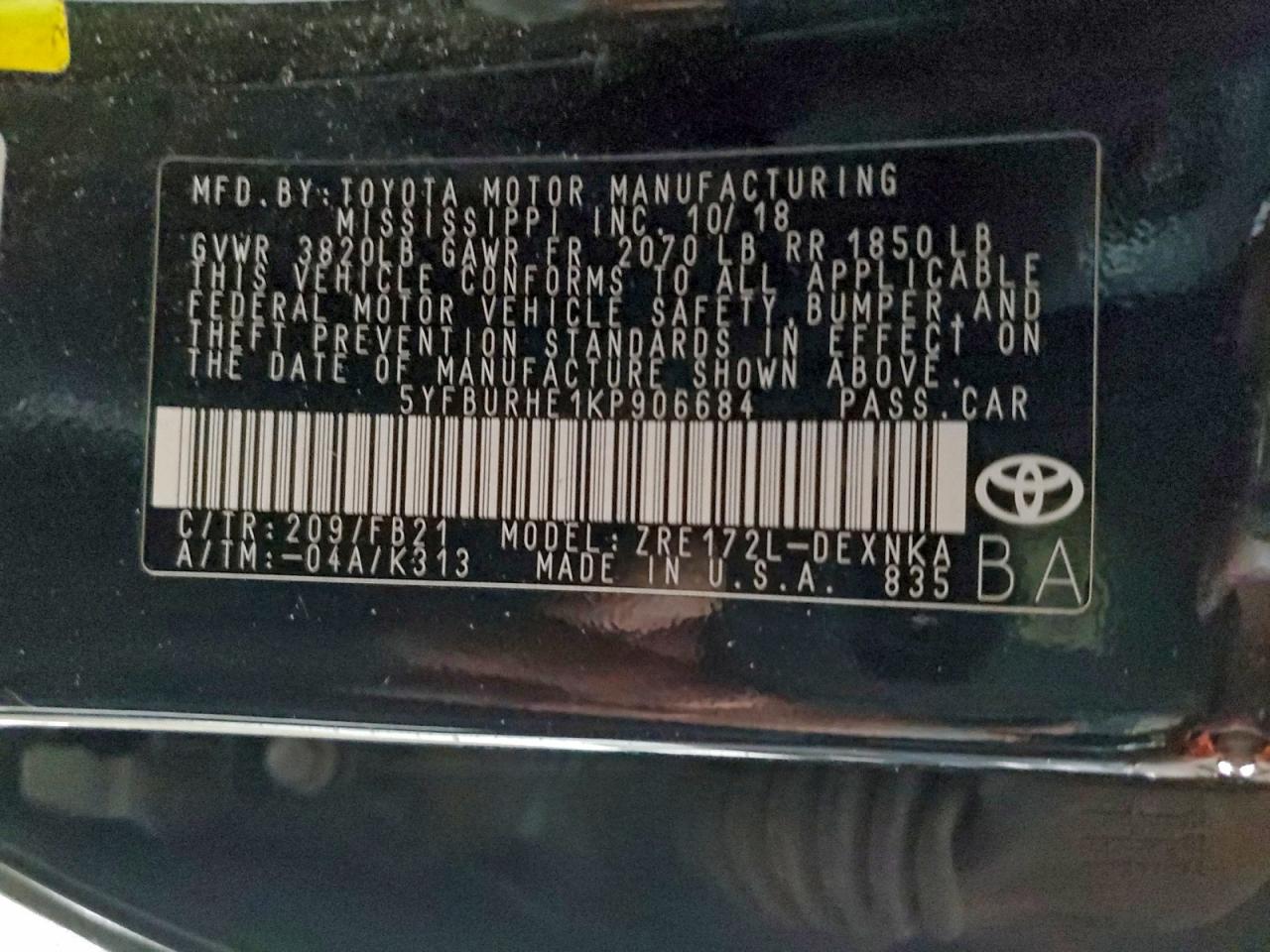 Toyota Corolla L Image 12