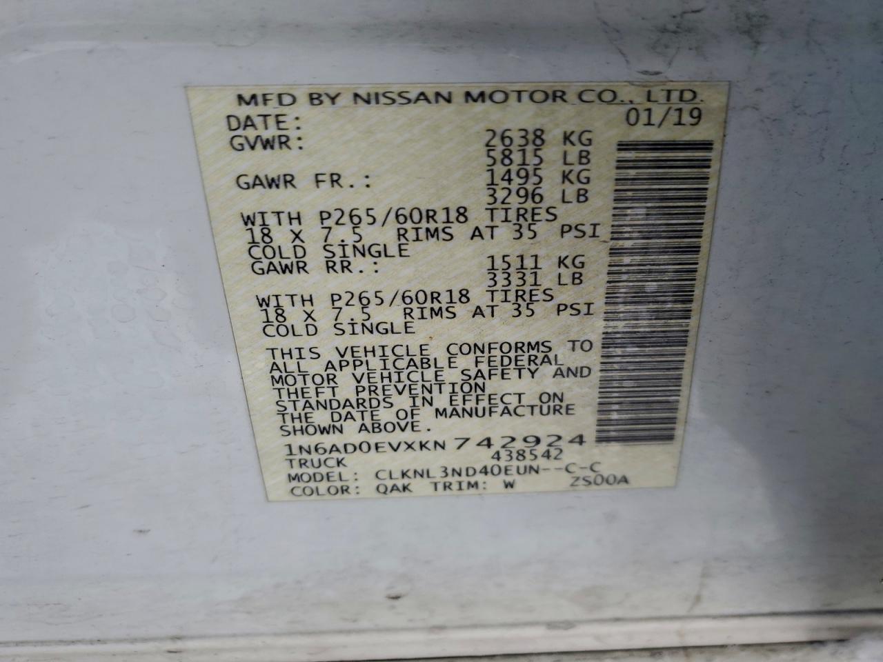 Nissan Frontier S Image 5