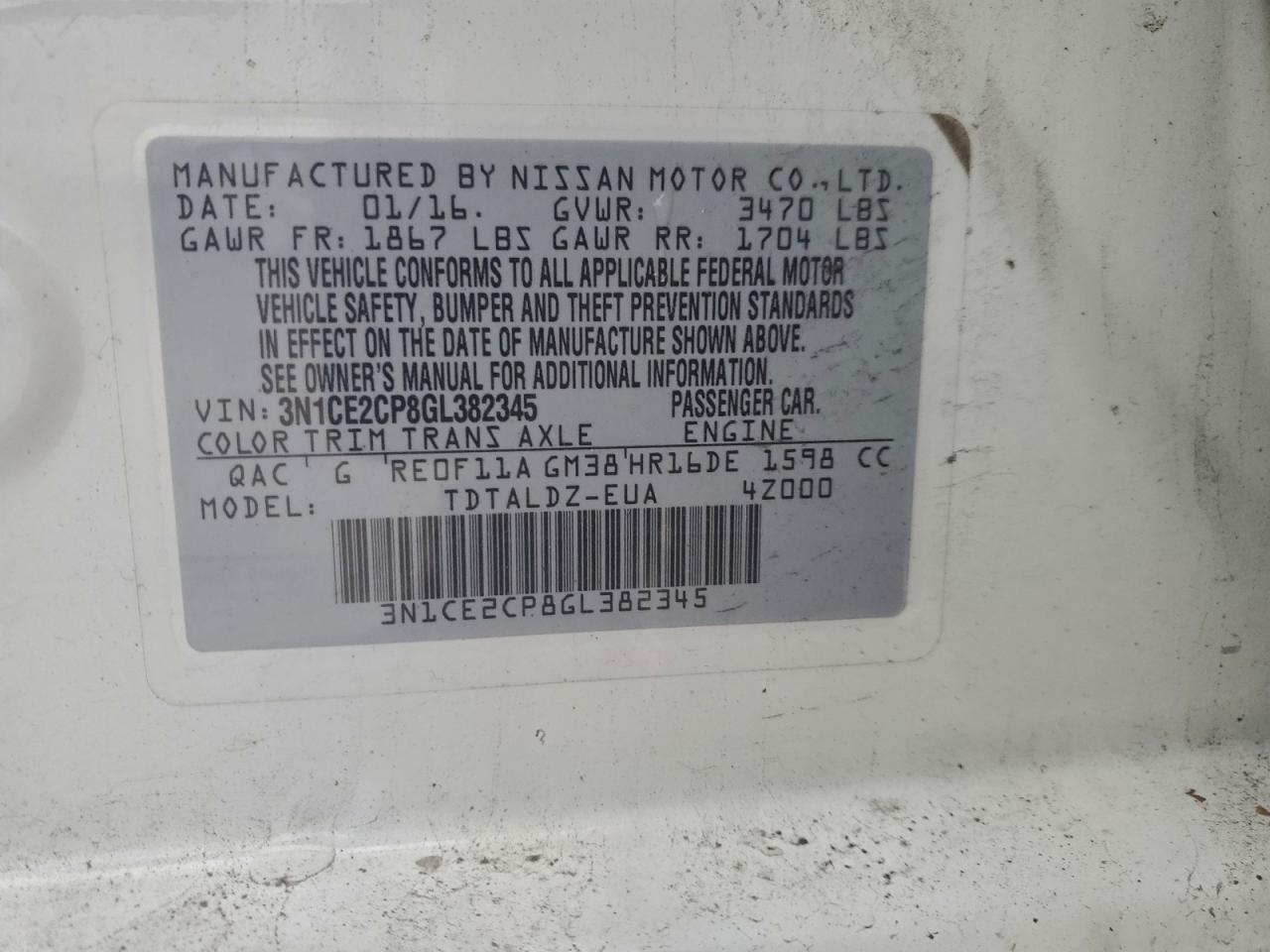 Nissan Versa S Image 10